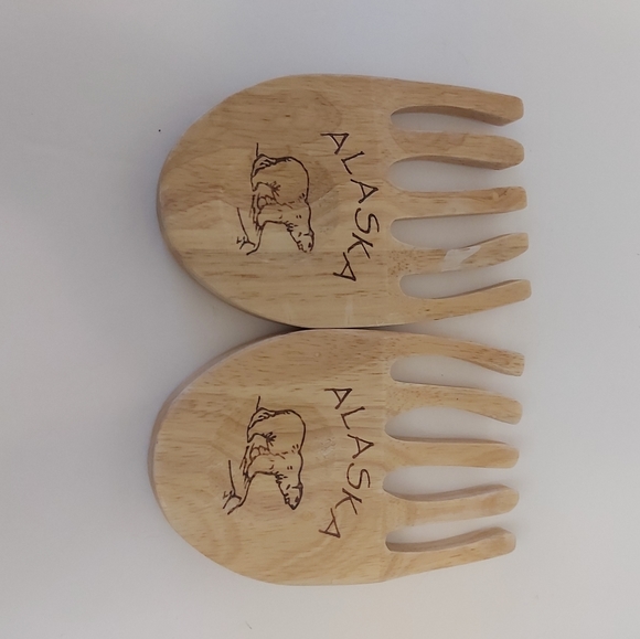 Cuillères à salade en bois - Picture 5 of 5